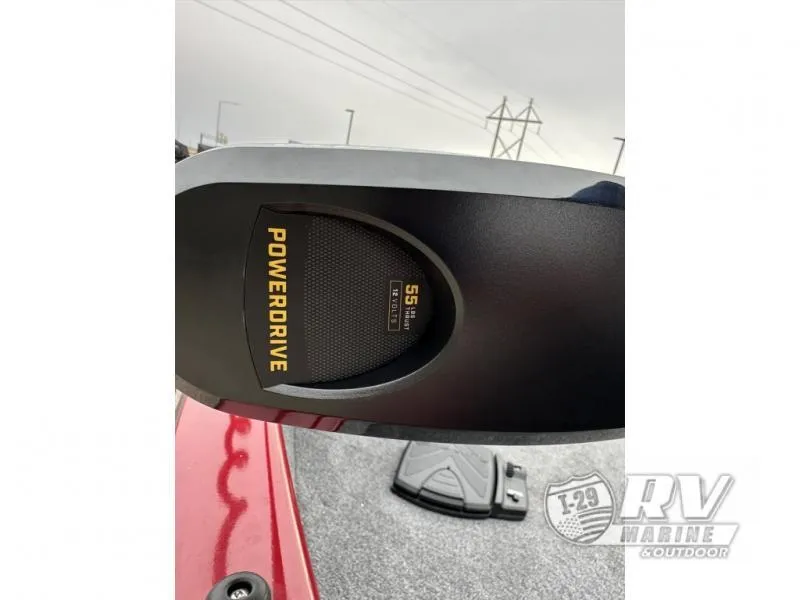 Slide: The Image of 2025 Tracker Pro Guide V-175 WT boat with PowerDrive motor detail. - 23