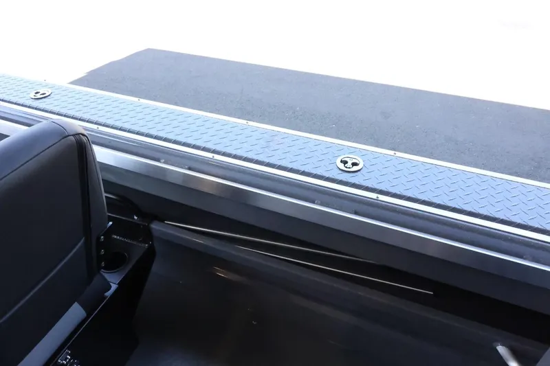 Slide: The Image of 2025 Thunder Jet 209 Rush OT interior detail, featuring sleek seating and durable flooring. - 30