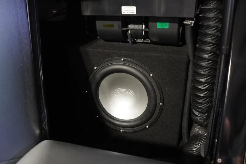 Slide: The Image of 2017 Supreme S211 subwoofer in a vehicle interior, showcasing premium audio equipment. - 39