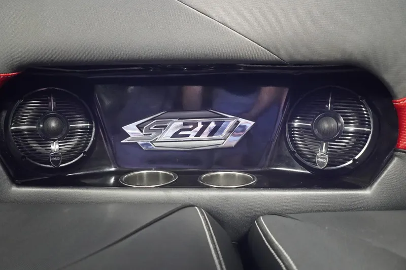 Slide: The Image of Interior of 2017 Supreme S211 with logo and speaker system. - 45