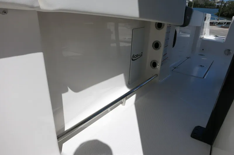Slide: The Image of 2025 Robalo R250 Center Console boat interior with sleek design and modern features. - 27