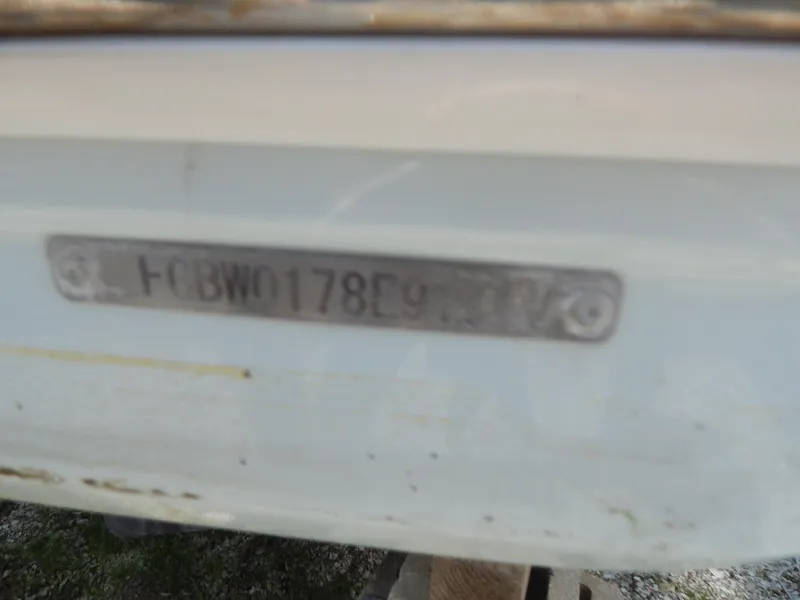 Slide: The Image of Hull identification number on a 2019 Chaparral 230 Suncoast boat. - 9