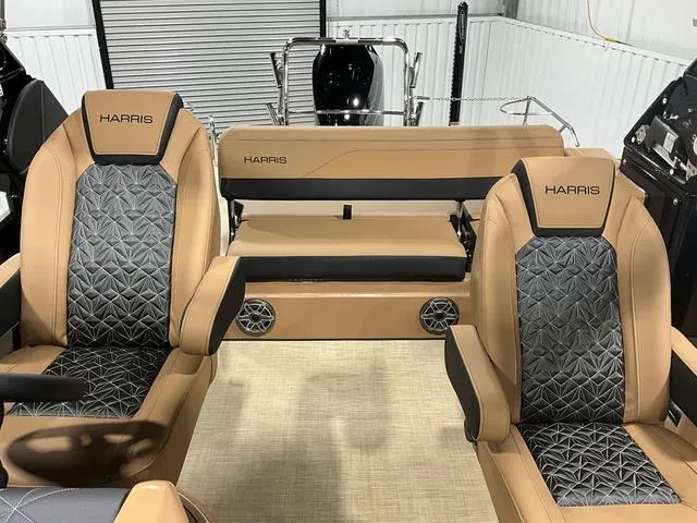 Slide: The Image of Luxurious interior of 2025 Harris GRAND MARINER 250 SLDH with stylish seating and modern design. - 20
