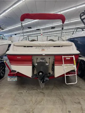 Slide: The Image of 2005 Four Winns 190LE boat with "Mi Lady" name, displayed indoors. - 3