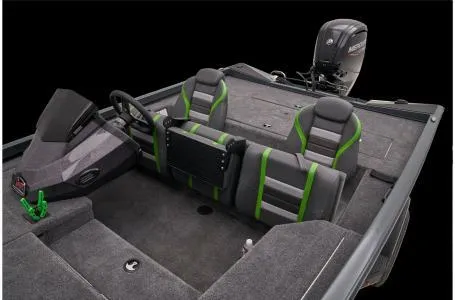 Slide: The Image of 2025 Ranger RT178 boat interior with modern seating and sleek design. - 11