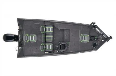 Slide: The Image of 2025 Ranger RT178 fishing boat, top view, showcasing seating and layout. - 3