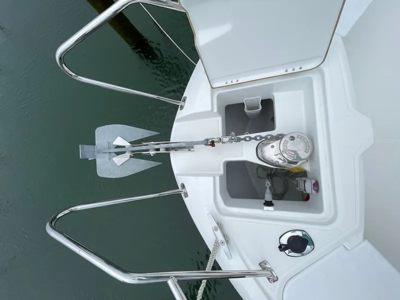 Slide: The Image of Bow of 2020 Beneteau Barracuda 8 with anchor and winch system. - 21