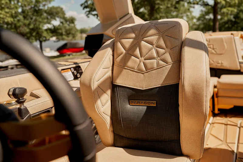 Slide: The Image of Luxurious interior of 2025 Nautique Super Air Nautique G25 Paragon boat. - 17