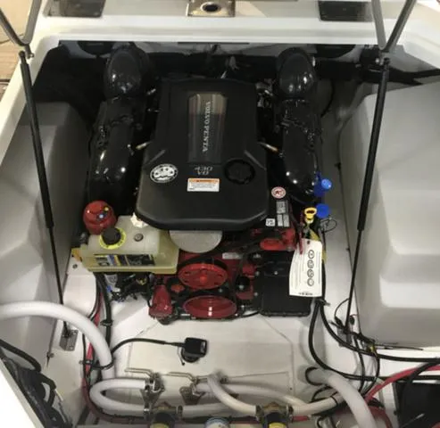 Slide: The Image of 2024 Cobalt R6 Surf engine compartment with visible components and wiring. - 16