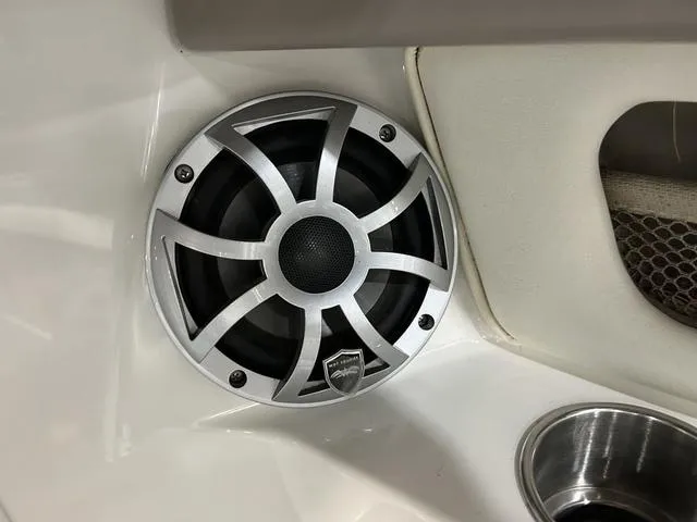 Slide: The Image of Boat speaker in a 2003 Cobalt 226, featuring a sleek silver grille design. - 6