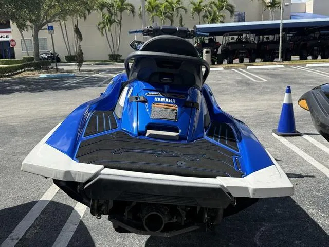 Slide: The Image of 2019 Yamaha WaveRunner FX Cruiser SVHO in a parking lot, rear view. - 4