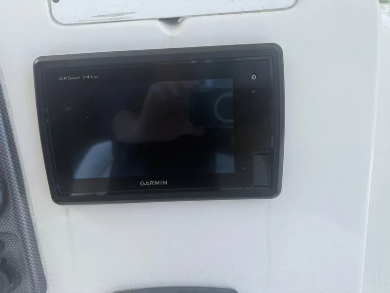 Slide: The Image of Garmin GPSMap 741xs on 2015 Tidewater 230 LXF boat dashboard. - 6