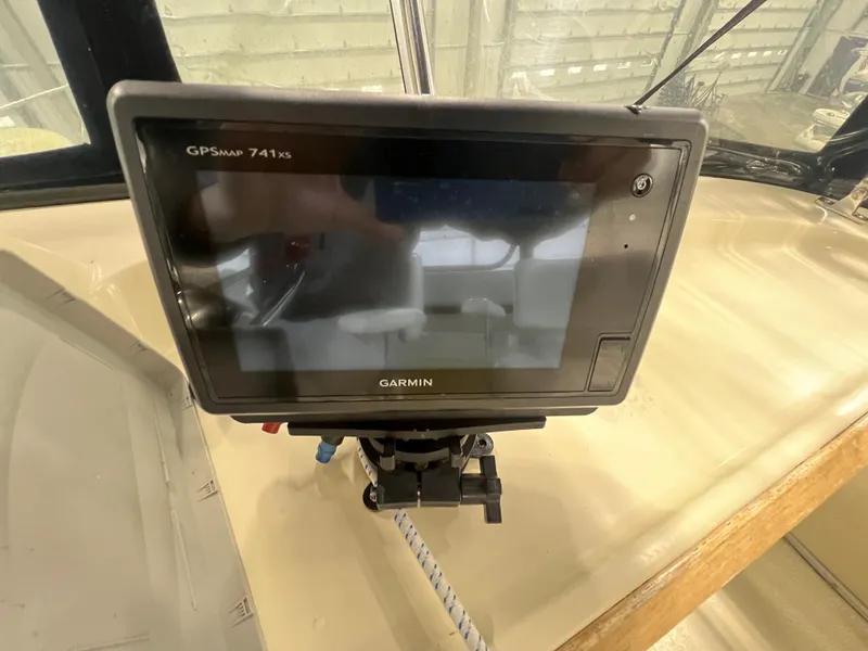 Slide: The Image of Garmin GPSMAP 741xs on 1987 Tollycraft 30 Sport Cruiser dashboard. - 9