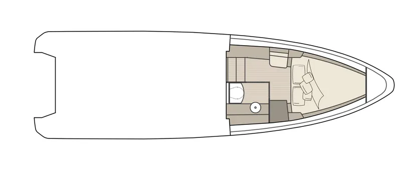 Slide: The Image of Top view layout of 2023 Saxdor 320 GTO boat interior design. - 39
