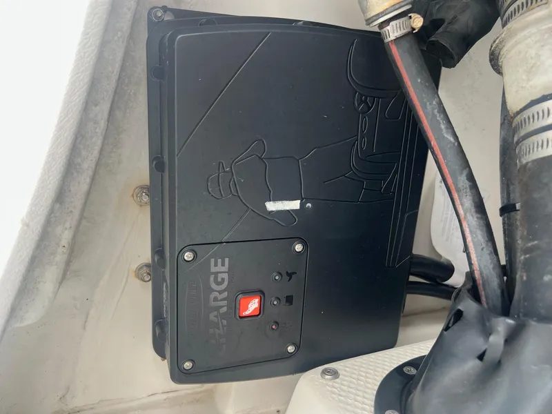 Slide: The Image of 2015 Shallow Sport 24 Modified V boat component with wiring and control panel. - 20