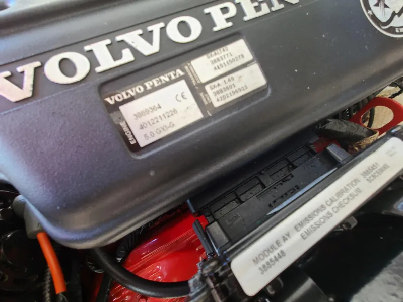 Slide: The Image of Volvo Penta engine in 2007 Regal 2200 Bowrider boat, showcasing model details. - 46