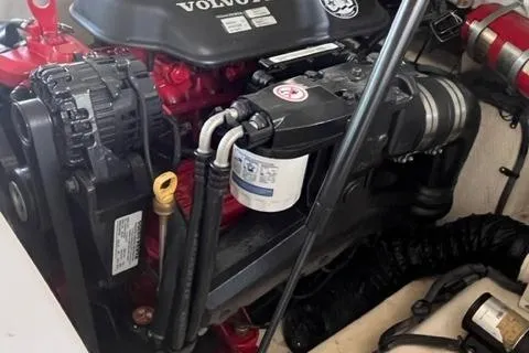 Slide: The Image of Engine compartment of a 2007 Regal 2200 Bowrider with Volvo components. - 47