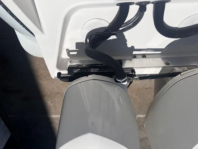 Slide: The Image of Edgewater 388CC 2013 boat engine components with cables and connectors. - 37