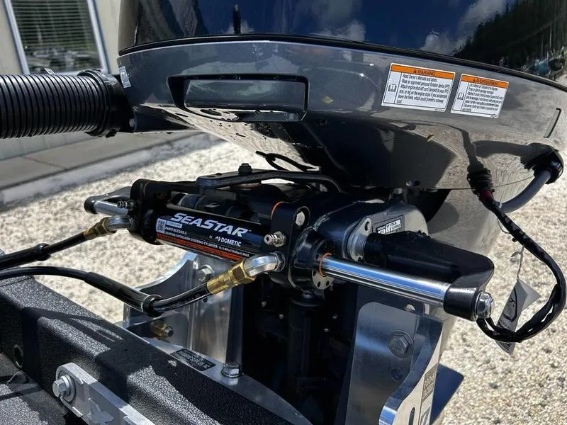 Slide: The Image of 2025 Xpress H20 Bass boat with SeaStar hydraulic steering system. - 19