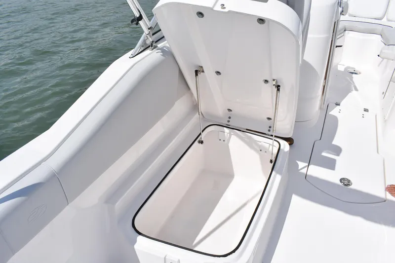 Slide: The Image of Open storage compartment on 2020 Sea Fox 226 Traveler boat. - 9