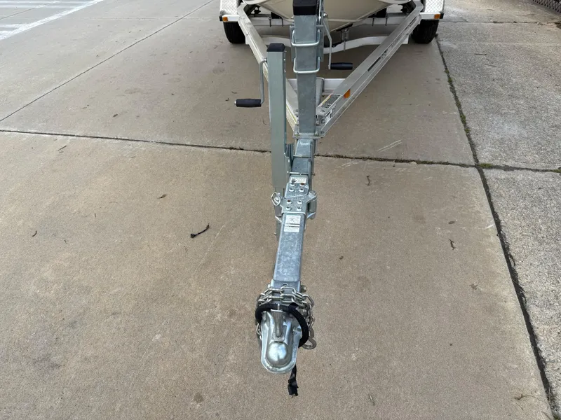 Slide: The Image of Trailer hitch of a 2015 Carolina Skiff 19 Sea Skiff on concrete pavement. - 43
