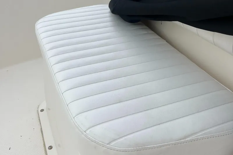 Slide: The Image of White cushioned seat on 2006 Key West 1720 Center Console boat. - 4