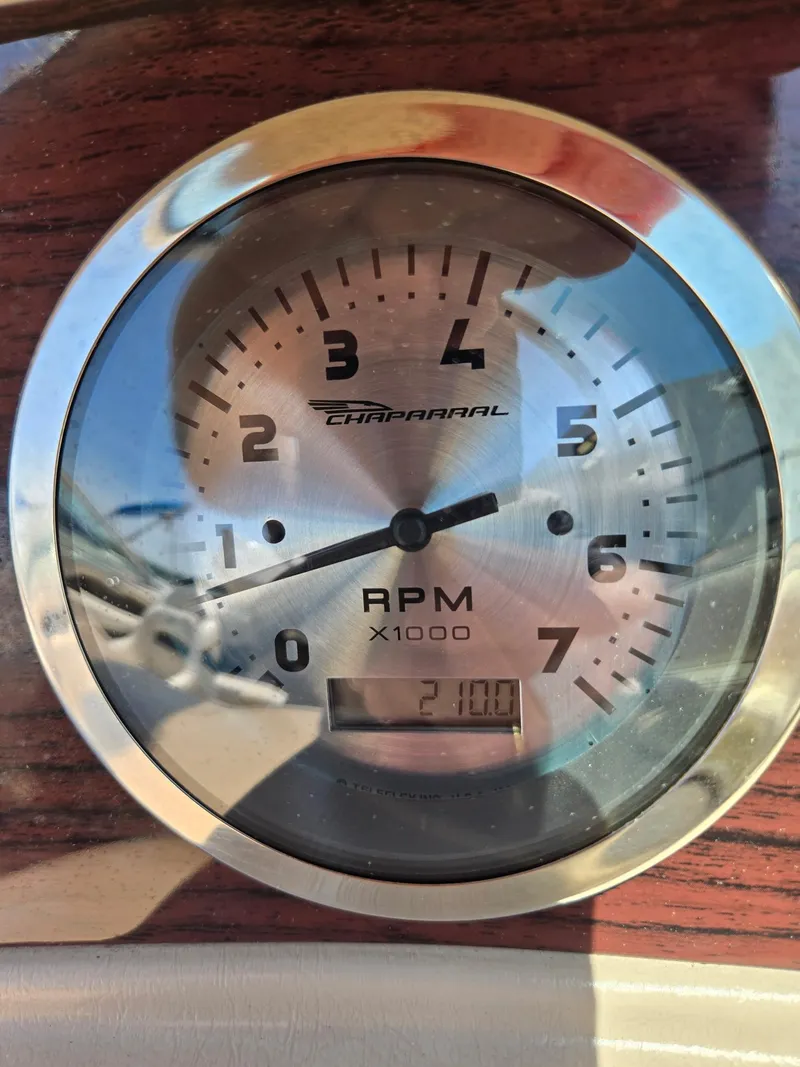 Slide: The Image of Tachometer of 2000 Chaparral 196 SSi showing 2100 RPM. - 7