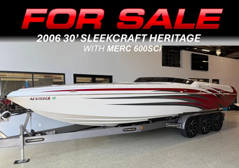Slide: The Image of For sale: 2006 30' Sleekcraft Heritage boat with Merc 600SCI engine. - 1