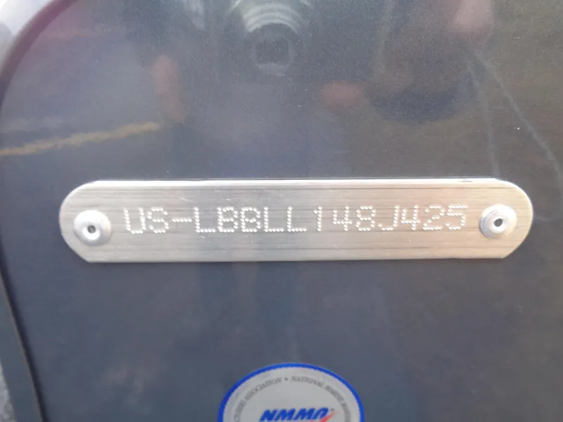 Slide: The Image of Hull identification number on 2025 Lund 1775 Adventure SS boat. - 38