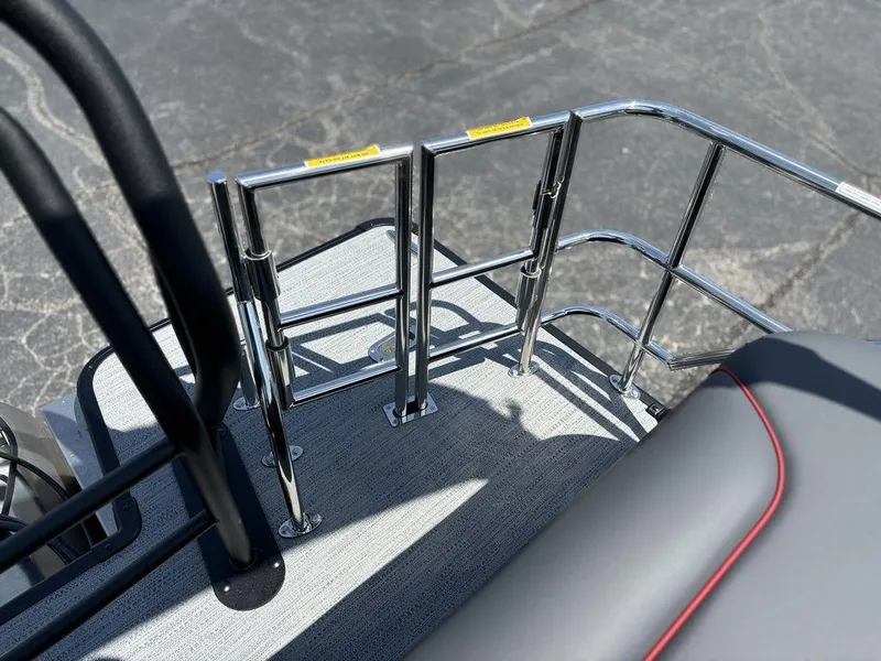 Slide: The Image of 2025 Godfrey SWEETWATER 2286 SFL boat deck with stainless steel railings. - 24
