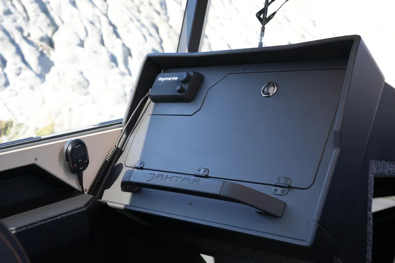 Slide: The Image of Control panel of 2026 Jaktar J30 Black Vision boat with navigation equipment. - 46