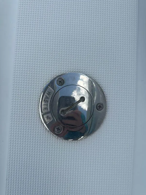 Slide: The Image of Engine of a 2007 Tiara Yachts 3000 Open, showcasing detailed mechanical components. - 39