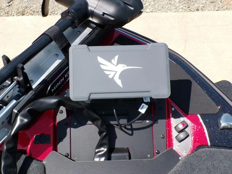 Slide: The Image of Skeeter ZXR19 boat dashboard with electronic device, 2025 model. - 16