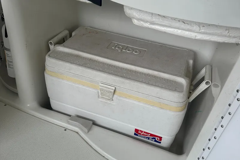 Slide: The Image of Cooler stored in a 1998 Formula 330 SunSport boat compartment. - 36