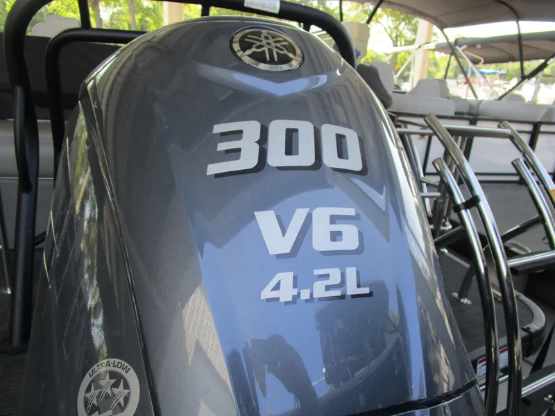 Slide: The Image of Outboard motor on 2025 MONACO Monaco Cruise 235 C, featuring 300 V6 4.2L engine. - 6