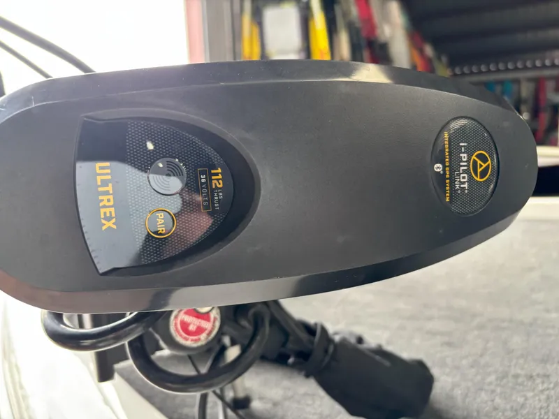 Slide: The Image of Close-up of Ultrex trolling motor with i-Pilot Link on a 2021 Skeeter ZXR21 boat. - 7