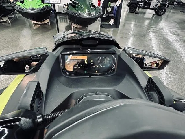 Slide: The Image of 2025 Sea-Doo RXP-X™ 325 dashboard, showcasing advanced digital display and controls. - 6