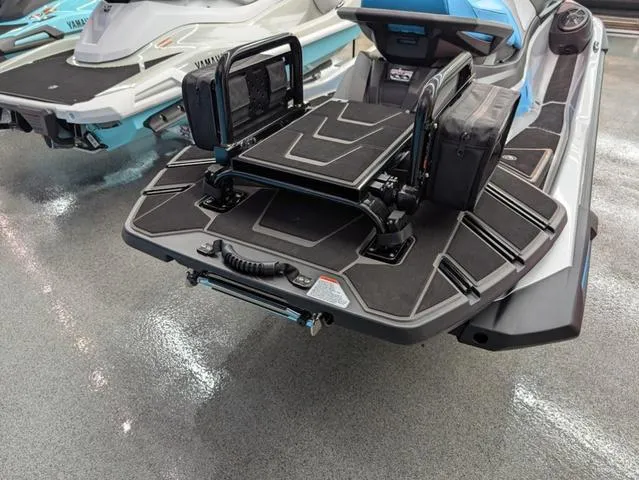 Slide: The Image of 2024 Yamaha WaveRunner VX with rear storage and seating accessories on display. - 7