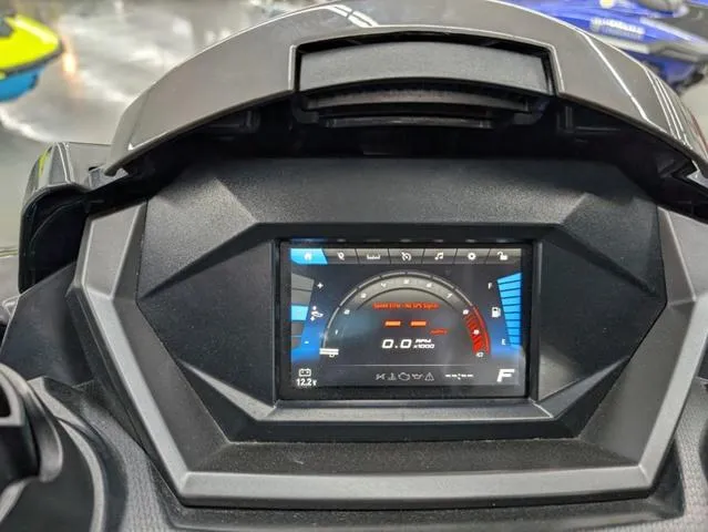 Slide: The Image of Dashboard of 2022 Yamaha WaveRunner FX Cruiser HO with audio system display. - 9
