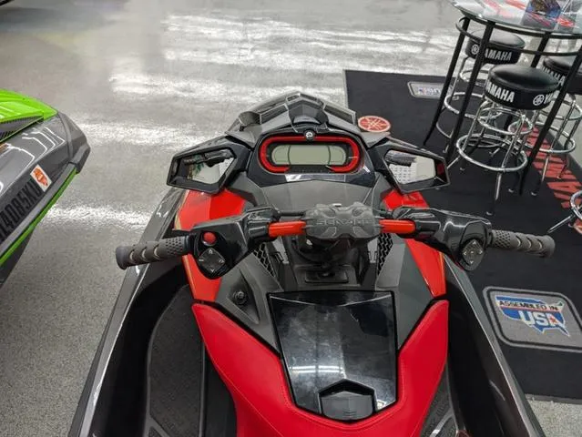 Slide: The Image of 2019 Sea-Doo RXP-X 300 Waverunner, black and lava red, dashboard view. - 6
