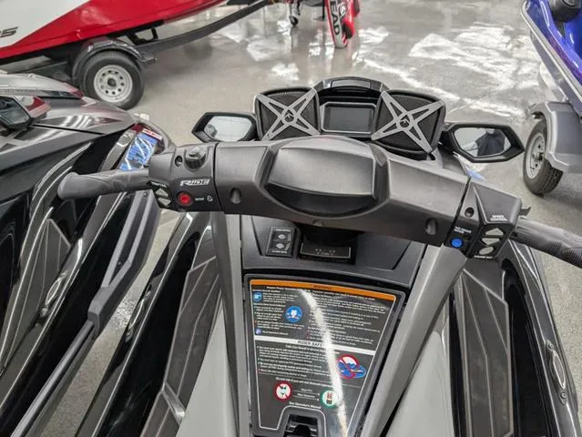 Slide: The Image of 2020 Yamaha WaveRunner FX Limited SVHO dashboard and controls in showroom setting. - 5