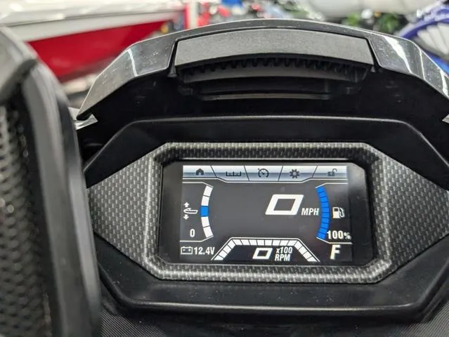 Slide: The Image of Dashboard of a 2020 Yamaha WaveRunner FX Limited SVHO, displaying speed and fuel level. - 8
