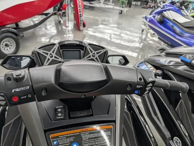 Slide: The Image of 2021 Yamaha WaveRunner FX Cruiser SVHO dashboard and controls in showroom. - 5