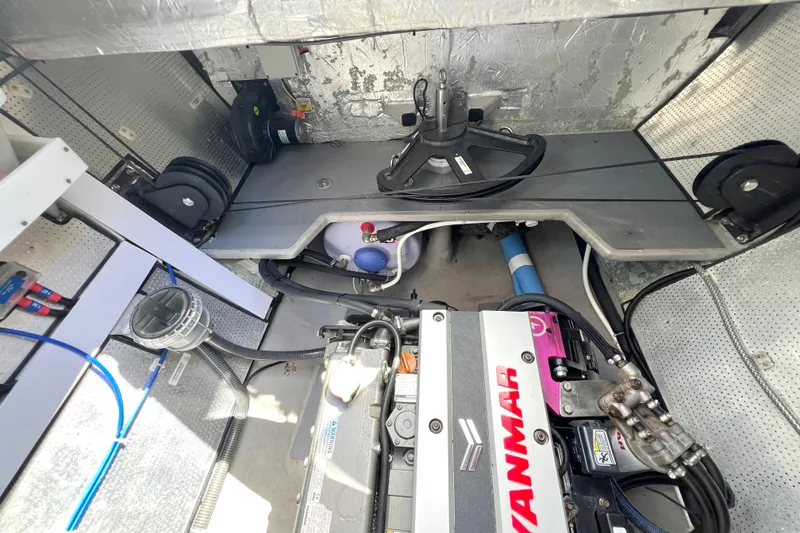 Slide: The Image of Outdoor grill on a 2021 Balance 482 yacht, featuring a sleek design and comfortable seating. - 142