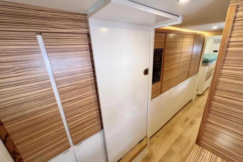 Slide: The Image of Modern bathroom interior in 2021 Balance 482 yacht, featuring sleek design and natural light. - 65