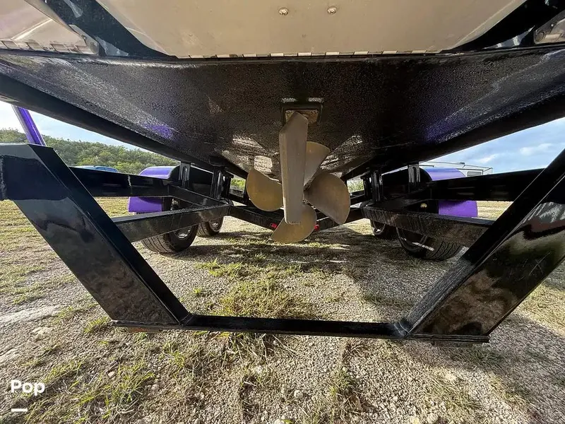 Slide: The Image of 2022 Tigé Z3 boat propeller and trailer underside view. - 16