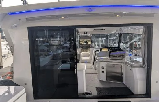Slide: The Image of Aquila 36 Sport 2020 yacht interior with modern design and sleek finishes. - 1
