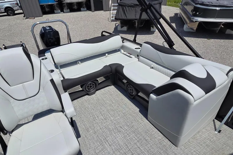 Slide: The Image of 2025 Avalon Platinum LSZ 2585 Versatile Rear Bench with stylish seating and modern design. - 6