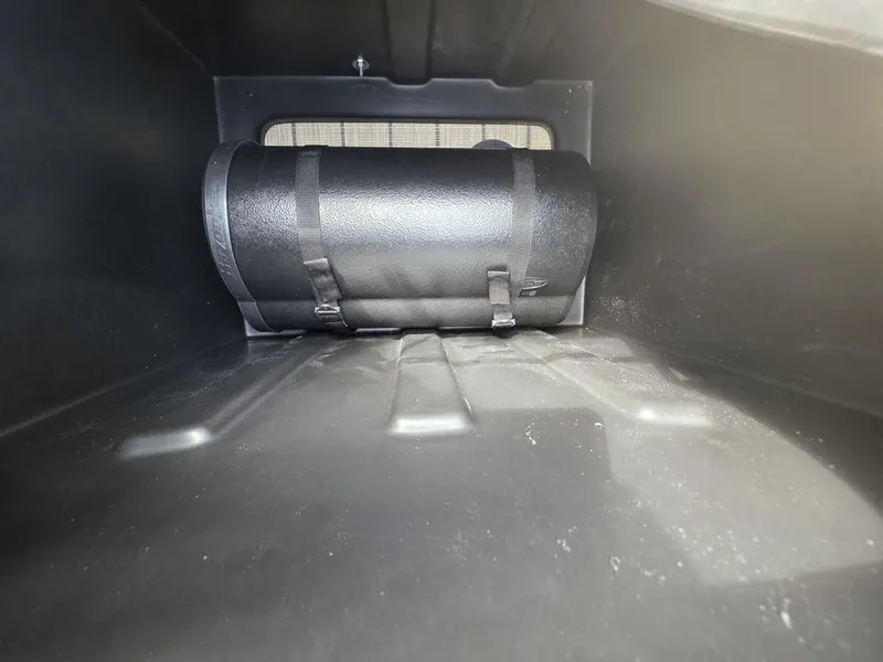 Slide: The Image of Interior storage compartment of 2025 Veranda VR22RC Tri-Toon boat. - 14