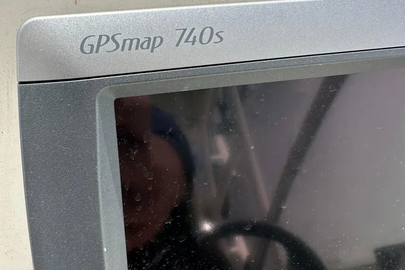 Slide: The Image of Close-up of a GPSmap 740s device on a 2014 Scout 245 Dorado boat. - 20